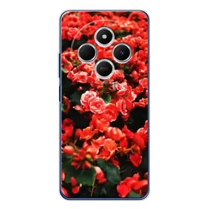 Чехлы с Цветами для Tecno Spark 30C (VPrint) (Цветы красные)
