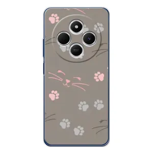 Чехол с рисунком кот на Tecno Spark 30C (Лапы и усы)