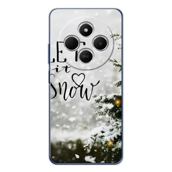 Чохол з принтом «Let it snow» для TECNO Spark 30C