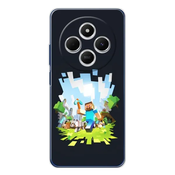 Чехол с принтом «персонажи Minecraft» для TECNO Spark 30C