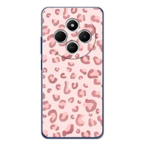 Чохол з розовим принтом для Tecno Spark 30C (Рожевий леопард)