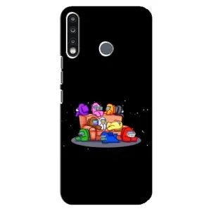 Чехол Амонг Ас для TECNO Spark 4 (AlphaPrint) (Амонг-ас)