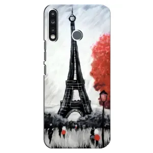 Чохол Ейфелева Вежа TECNO Spark 4 - (AlphaPrint) (Вежа в Парижі)