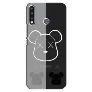 Чохли для TECNO Spark 4 - Bearbrick Louis Vuitton (PREMIUMPrint) (БеарБрік очі)