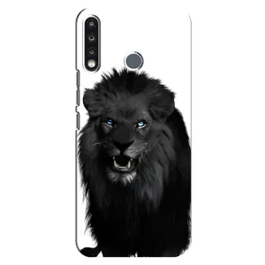 Чохли з картинкою животних TECNO Spark 4 (Чорний ЛЕВ)