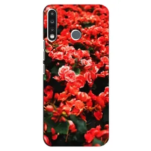 Чохли з квітами для TECNO Spark 4 (VPrint) (Квіти червоні)