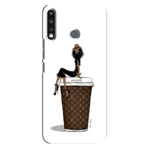 Чохли Луі Вітон для TECNO Spark 4 (AlphaPrint - LOUIS VUITTON) (кава LOUIS VUITTON)