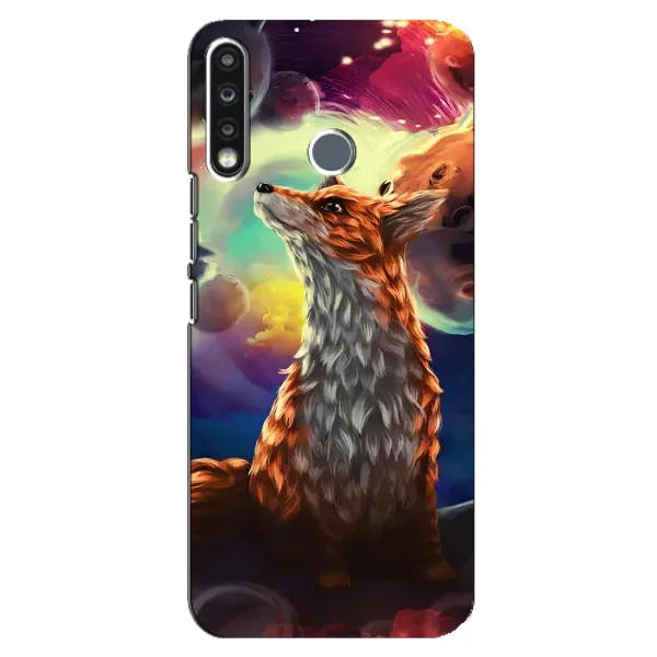 Чехол с принтом «Лисица в космосе» для TECNO Spark 4
