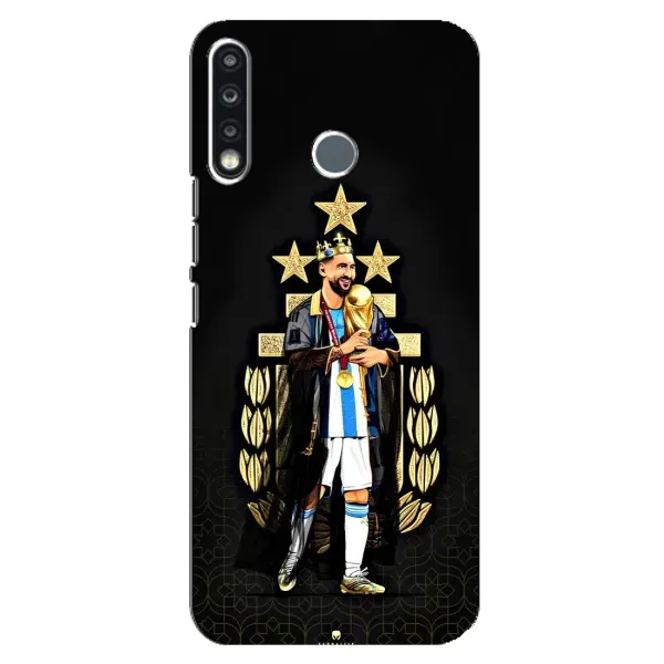 Чехол с принтом «Месси Король» для TECNO Spark 4