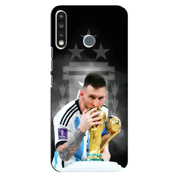 Чехол с принтом «Месси Чемпион» для TECNO Spark 4