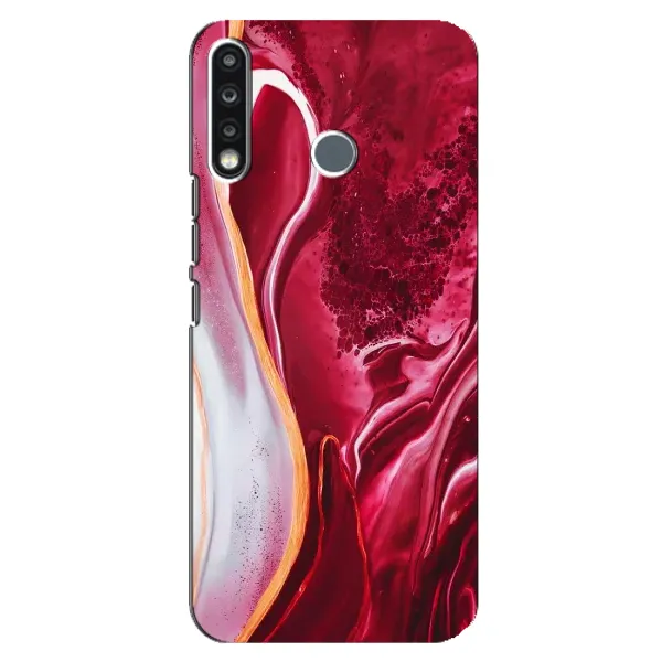 Чохол з принтом «Мрамор червоний» для TECNO Spark 4