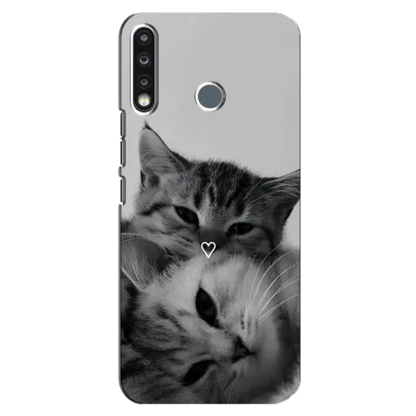 Чехол с принтом «Пара котов» для TECNO Spark 4