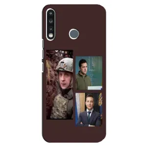 Чохол для TECNO Spark 4 (AlphaPrint - с принтом Зеленського) (Президент)