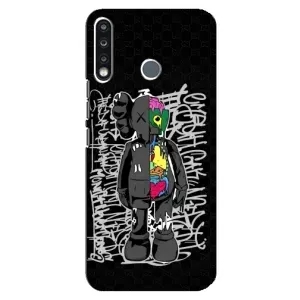 Чохли для TECNO Spark 4 - Bearbrick Louis Vuitton (PREMIUMPrint) (Стиль Bearbrick)