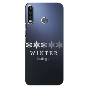 Зимні Чохли для ТЕКНО Спарк 4 - прозорий фон (Winter loading)