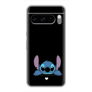 Чохол з принтом Стіч на TECNO Spark 40 5G (Стіч на чорному)