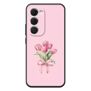 Чехол с розовым рисунком для Tecno Spark 40 Pro Plus (Букет цветов)