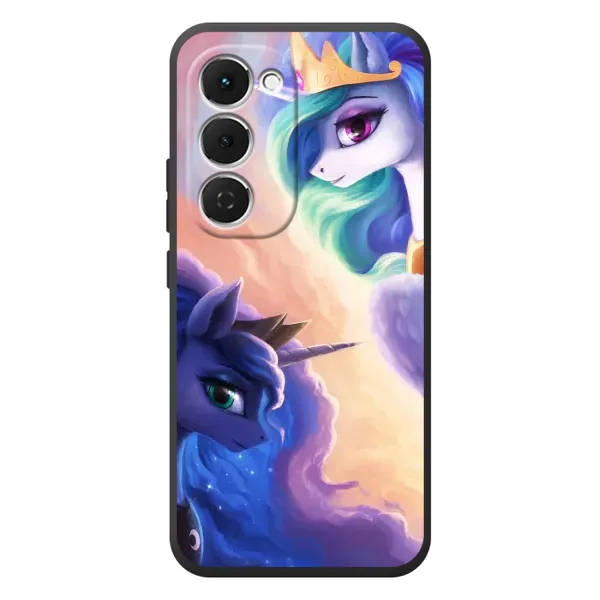 Чехол с принтом «Единорожки» для TECNO Spark 40 Pro Plus