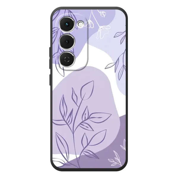 Чохол з принтом «Фіолетове листя абстракція» для TECNO Spark 40 Pro Plus