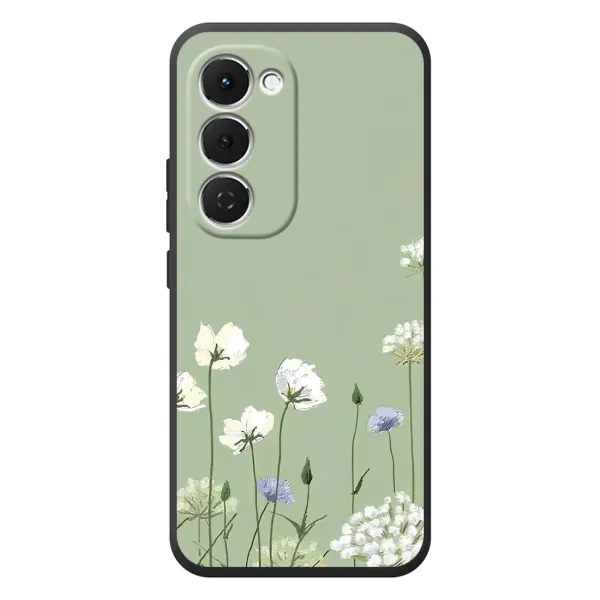 Чехол с принтом «Цветы на зеленом» для TECNO Spark 40 Pro Plus