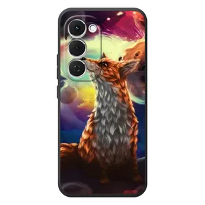 Чехлы с картинкой Лисички для Tecno Spark 40 Pro Plus (VPrint) (Лисица в космосе)