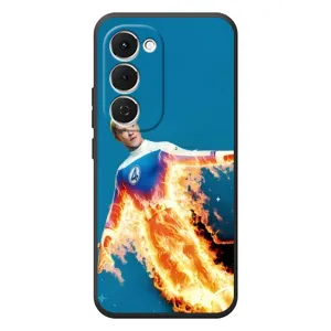 Чехол с принтом Фантастическая четверка для Tecno Spark 40 Pro Plus (Человек-факел в огне)