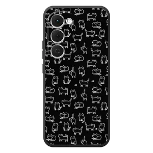 Чехол с принтом для Tecno Spark 40 Pro Plus (AlphaPrint) Модные коты (Меленькие котики)