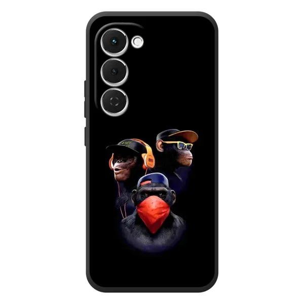 Чехол с принтом «Три обезьяны» для TECNO Spark 40 Pro Plus