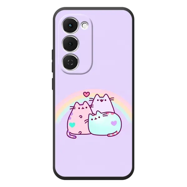 Чехол с принтом «Радужные котики» для TECNO Spark 40 Pro Plus Чехол с принтом «Радужные котики» для TECNO Spark 40 Pro Plus