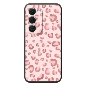Чехол с розовым рисунком для Tecno Spark 40 Pro Plus (Розовый леопард)