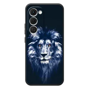 Чехол со Львом для Tecno Spark 40 Pro Plus (VPrint) (Синий Лев)