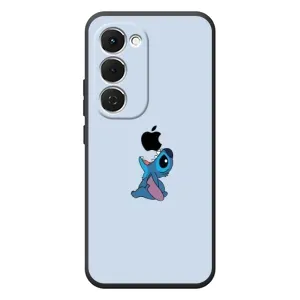 Чехол с принтом Стич на TECNO Spark 40 Pro Plus (Stitch apple)
