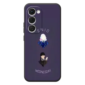 Чехлы Венсдей на Tecno Spark 40 Pro Plus Уэнсдей (AlphaPrint) (Уэнздей и подруга)