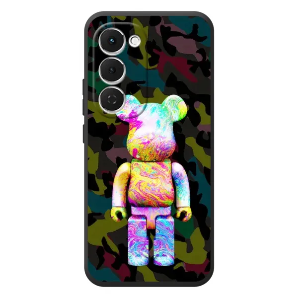 Чехол с принтом «Яркий Bearbrick» для TECNO Spark 40 Pro Plus