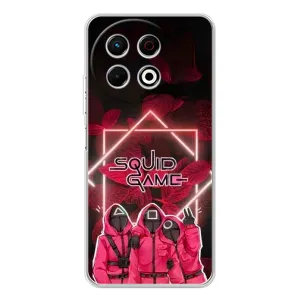 Чохол Гра в кальмара для Tecno Spark 40 Pro (Охоронці Гра кальмара)