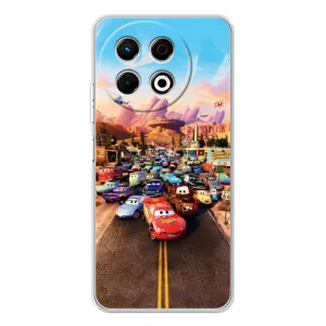 Силіконовий чохол Маквін для Tecno Spark 40 Pro (Тачки на трасі)