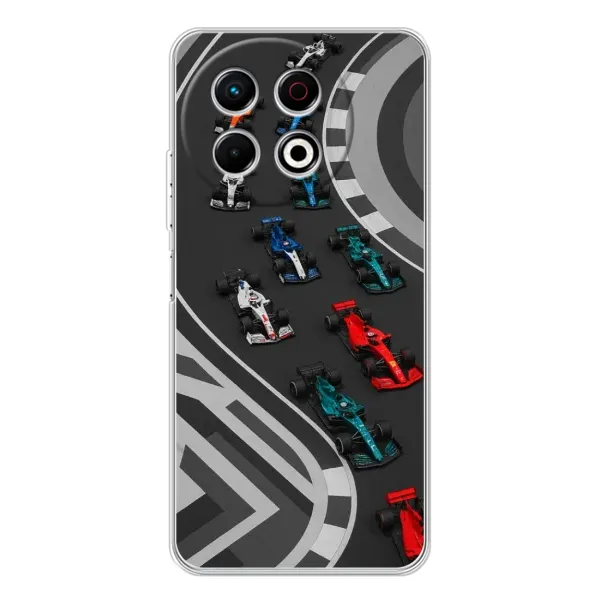 Чохол з принтом «Траса Ф1» для TECNO Spark 40 Pro