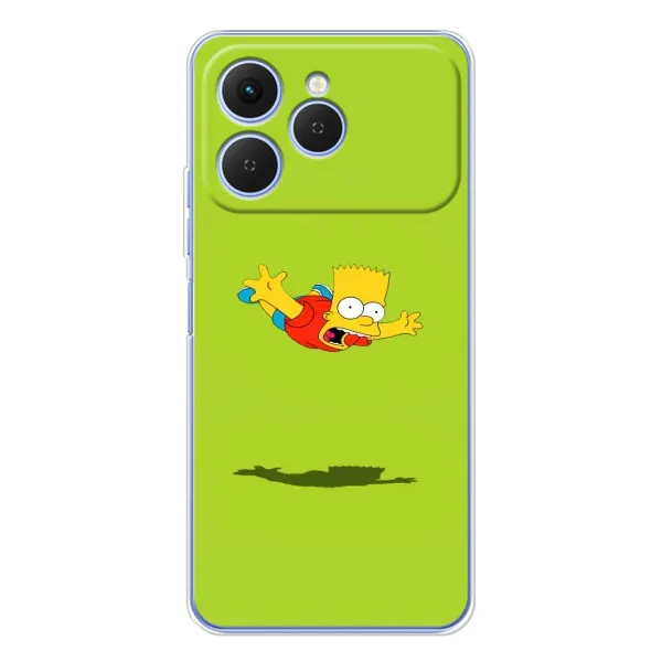 Чохол з принтом «Барт Сімпсон» для TECNO Spark 40