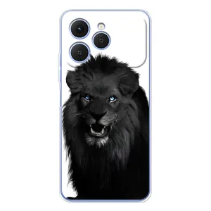 Чохли з картинкою животних Tecno Spark 40 (Чорний ЛЕВ)