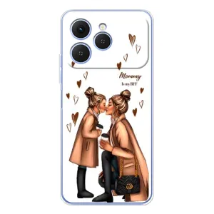 Чехол с печатью для Tecno Spark 40 - (Мама с ребенком) (AlphaPrint)