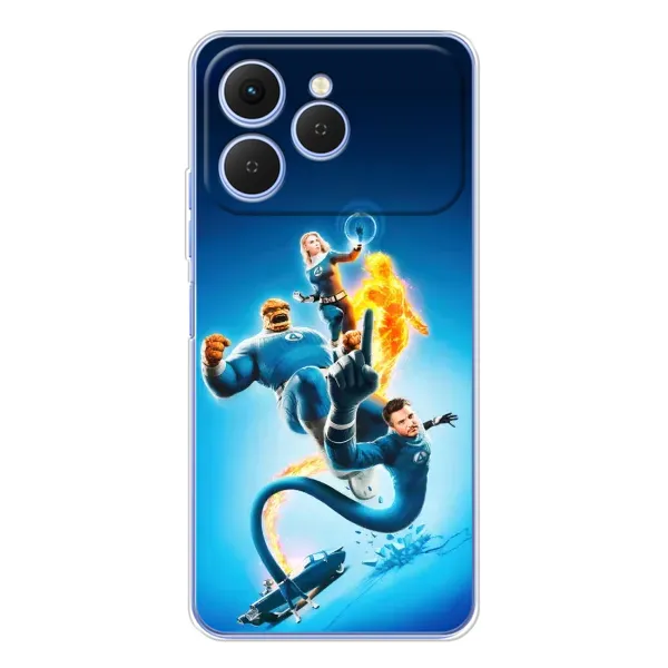 Чехол с принтом «Герои Фантастическая Четверка» для TECNO Spark 40 Чехол с принтом «Герои Фантастическая Четверка» для TECNO Spark 40