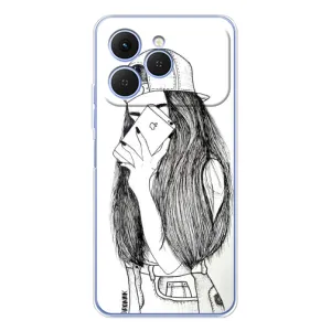 Чохол з друком для Tecno Spark 40 - (Мода) (AlphaPrint) (Фото дівчини)