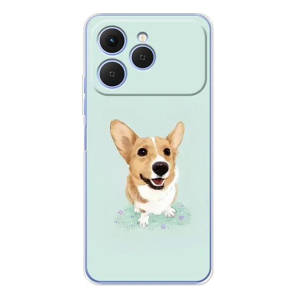 Чохол з принтом «Коргі» для TECNO Spark 40