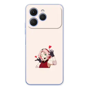 Чохли Персонажі Аніме Наруто для Tecno Spark 40 (AlphaPrint) (Лайк Сакура)