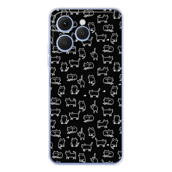Чохол з принтом «Маленькі котики» для TECNO Spark 40