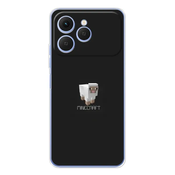 Чохол з принтом «Овечка Майнкрафт» для TECNO Spark 40