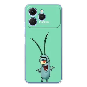 Чохол з принтом «Персонаж Планктон» для TECNO Spark 40