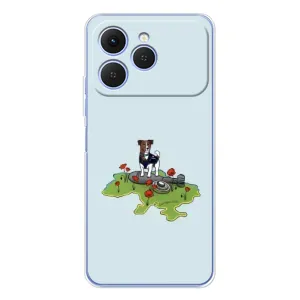 Чехлы с картинкой собаки Патрон для Tecno Spark 40 (AlphaPrint) (Сапер Пес)