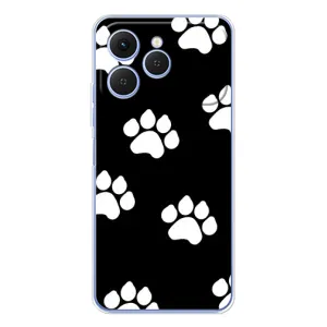 Чохли з собаками для Tecno Spark 40 (VPrint) (Сліди собаки)