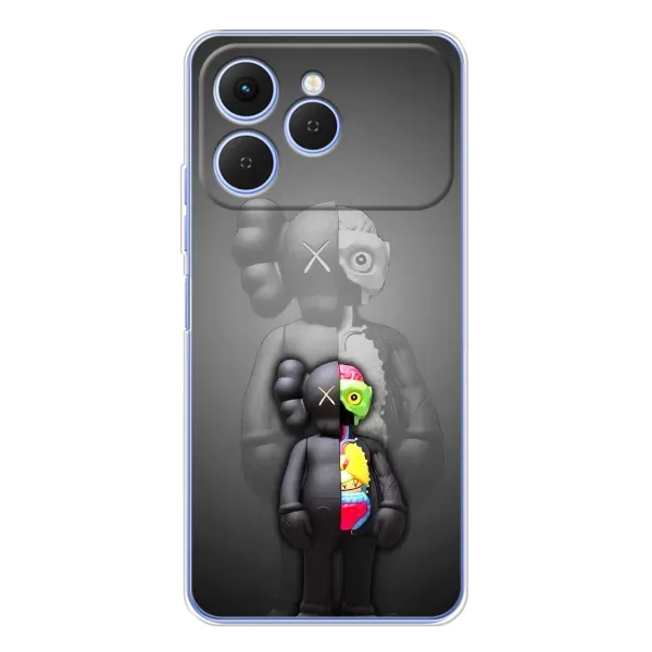 Чохол з принтом «Тіло Bearbrick» для TECNO Spark 40